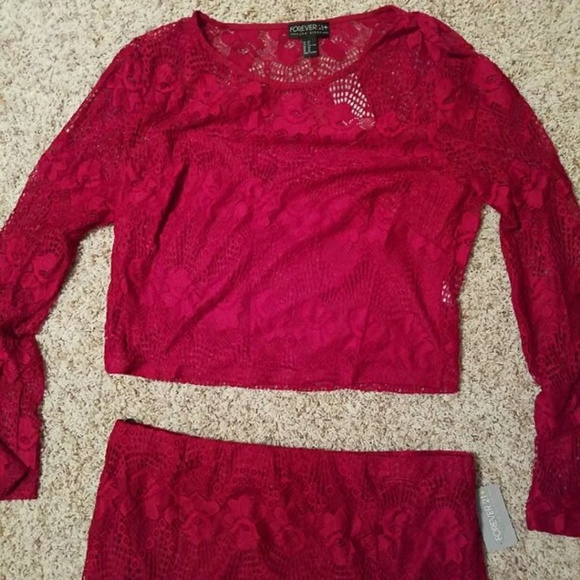 Forever 21+ Crop Top Dress - Picture 2 of 2